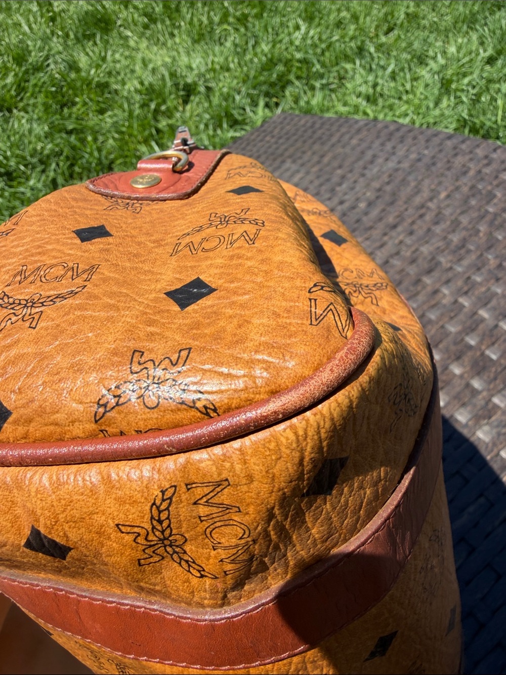 Vintage MCM Golf Collection Boston Bag [rare] - Picture 9 of 14